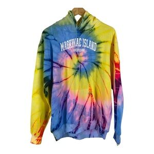 Ragwear Womens Hoodie Sweatshirt Size Medium Mackinac Island Michigan Rainbow